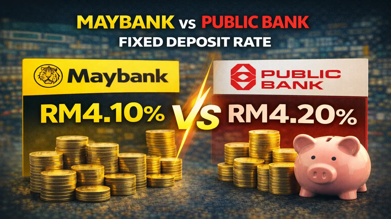 Maybank vs Public Bank fixed deposit rate comparison Malaysia 2026 interest rate