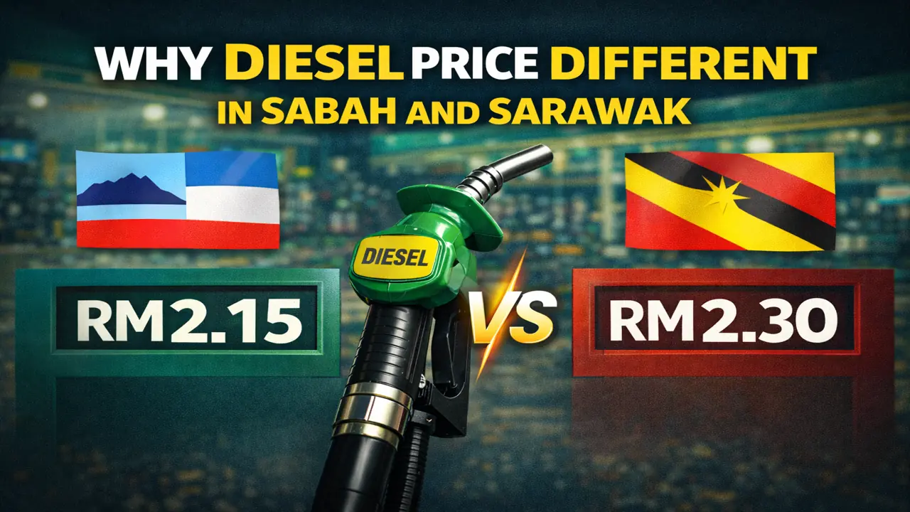 Why diesel price different in Sabah and Sarawak Malaysia fuel price comparison